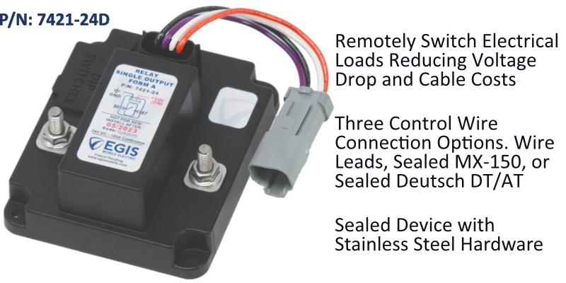 TH3 - Relay, 160 Amp - 24V - Deutsch Conn, Bulk Pack