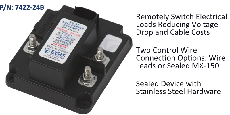 TH3 - Dual Relay, 2x 80 Amp / 24V, Bulk Pack