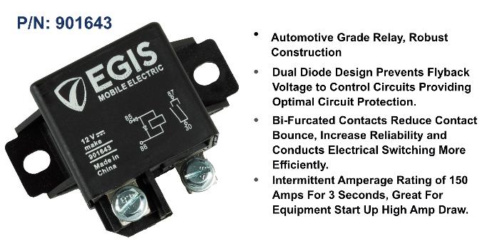Relay 12V / 75 Amp Dual Diode