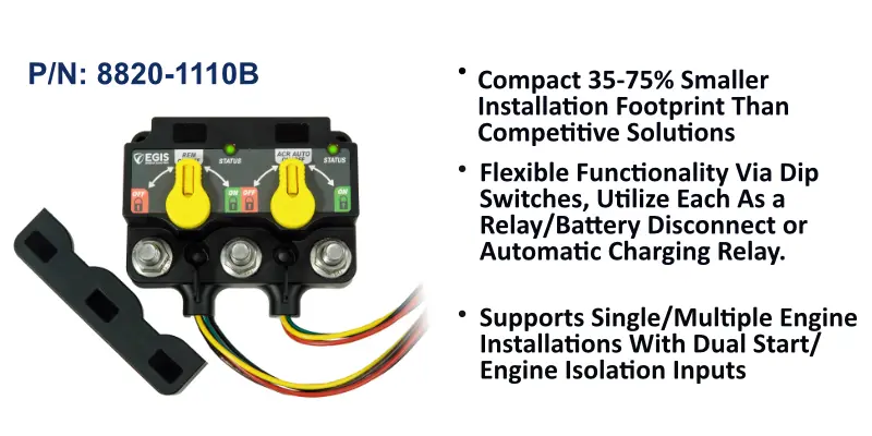 XD Dual - Flex Relay/ACR/LVD w/Knob - DTM Conn, Bulk Pack