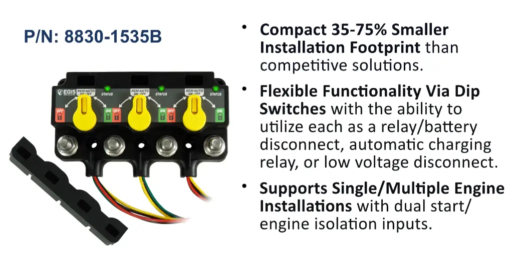 XD Triple - Flex 2 (Relay/ACR/Relay) w/Knobs - 3X DTM Conn, Bulk