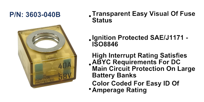 MRBF Terminal Fuse - 40A, Bulk Pack