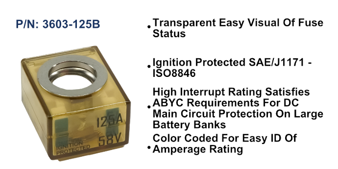 MRBF Terminal Fuse - 125A, Bulk Pack