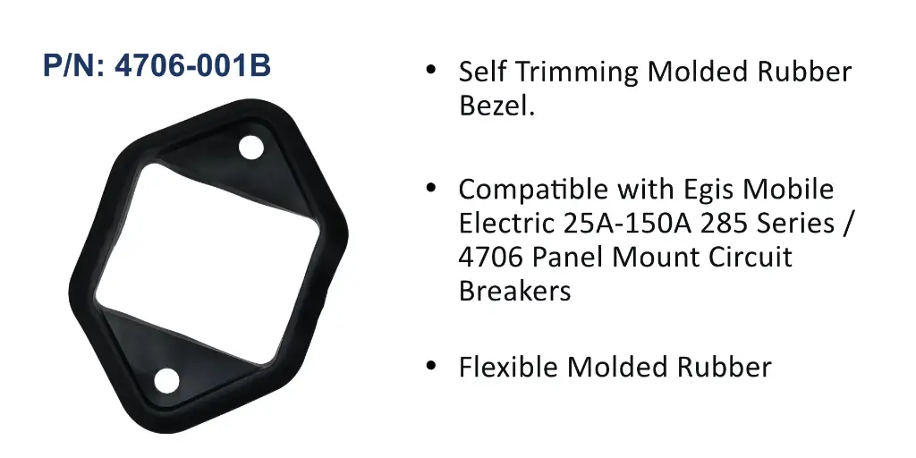 Trim Bezel for 85 Series Panel Mount Breaker, Bulk Pack