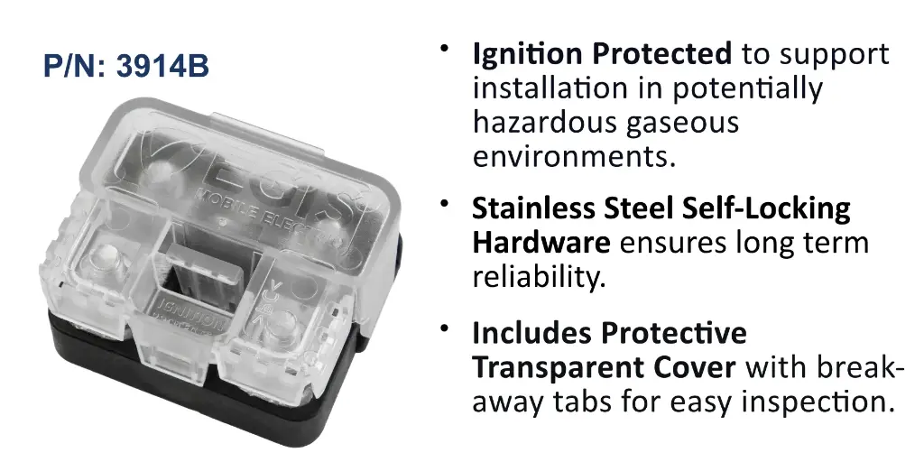 Compact Medium Amp AMI/MIDI Fuse Block (MAXI Replacement), Bulk Pack