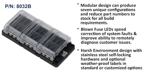 [8032B] RT Fuse Block 18 Circuit, Bulk Pack