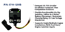 [8710-1200B] XD Single - Flex Relay/ACR/LVD - Tinned Wires, Bulk Pack
