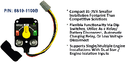 [8810-1100B] XD Single - Flex Relay/ACR/LVD w/Knob - DTM Conn, Bulk Pack