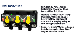 [8730-1111B] XD Triple - Flex Relay/ACR/LVD w/Knob - Tinned Wires, Bulk Pack
