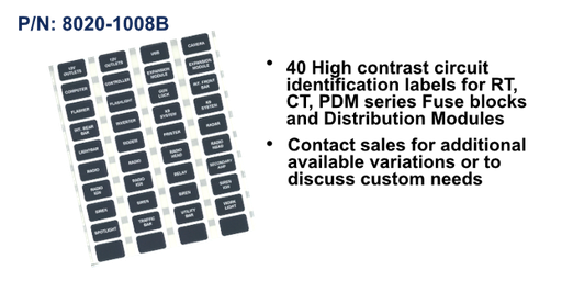 [8020-1008B] Label Set, AComm Custom, Min 10