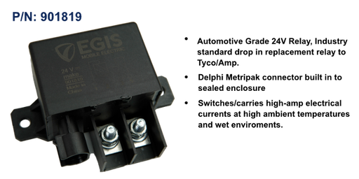 [901819] Relay 24V / 180 Amp w/Flyback Supression Resistor