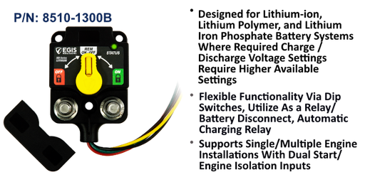 [8510-1300B] XD Single Flex L- Programmable VSR/Relay w/Knob - Tinned Wires, Bulk Pack