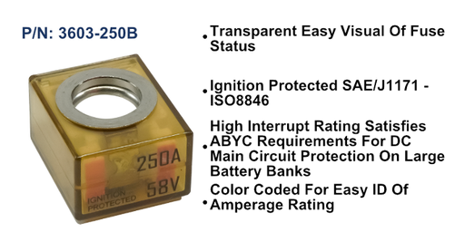 [3603-250B] MRBF Terminal Fuse - 250A, Bulk Pack