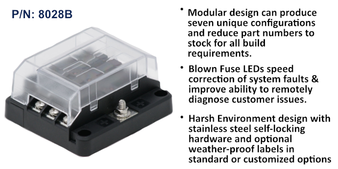 RT Fuse Block 6 Circuit, Bulk Pack