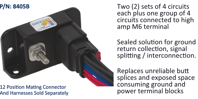 Sealed Break Out Box, 3x4 Circuits + M6 I/O