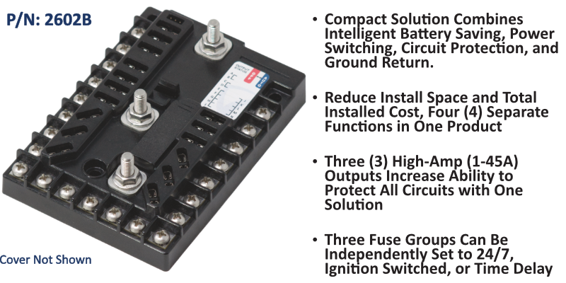 PDM - 14 Circuit + Ground, 175 A, 12 V