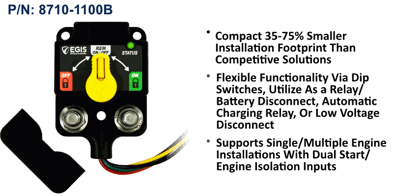 XD Single - Flex Relay/ACR/LVD w/Knob - Tinned Wires, Bulk Pack