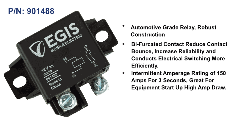 Relay 12V / 75 Amp Automotive, Bulk Pack