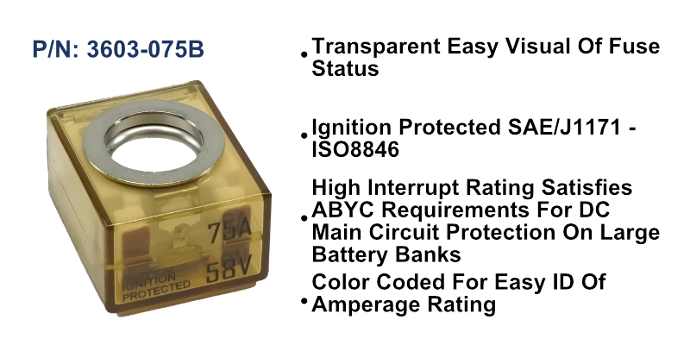 MRBF Terminal Fuse - 75A, Bulk Pack