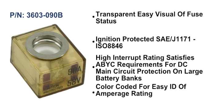MRBF Terminal Fuse - 90A, Bulk Pack