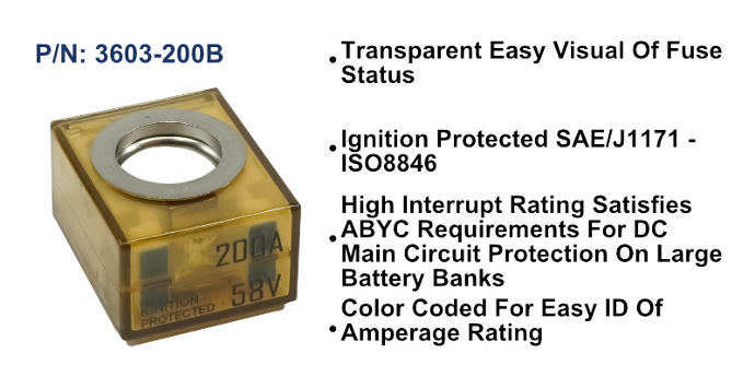 MRBF Terminal Fuse - 200A, Bulk Pack