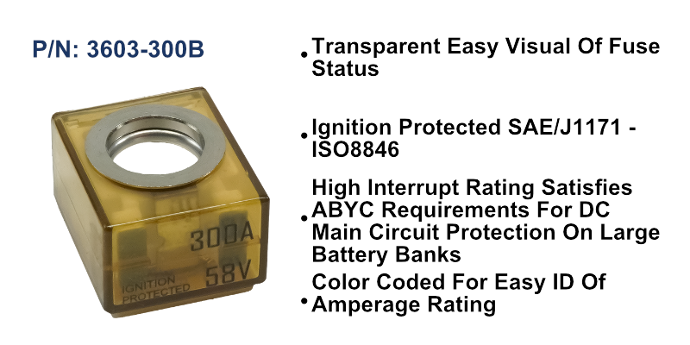 MRBF Terminal Fuse - 300A, Bulk Pack