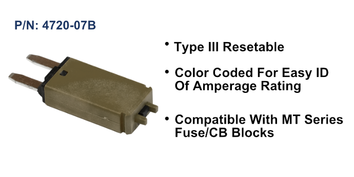 Circuit Breaker, ATM/MINI, 7.5 Amp, Brown, Bulk Pack