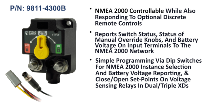 Single XD - NMEA 2000 (ACR) w/Knobs - 4 Pos DT Con