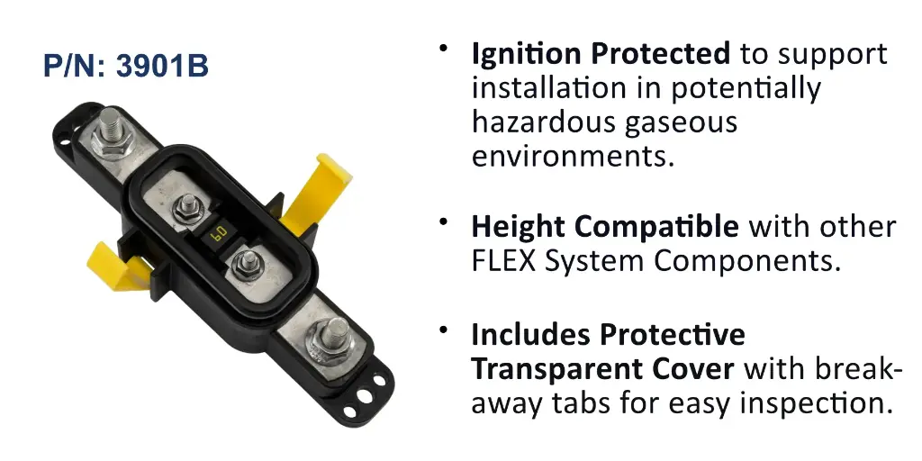 AMI / MIDI Fuse Block, 30 - 200 A, Sealed, Bulk Pack