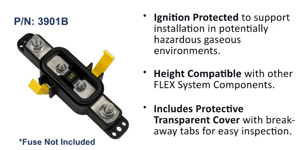 AMI / MIDI Fuse Block, 30 - 200 A, Sealed, Bulk Pack