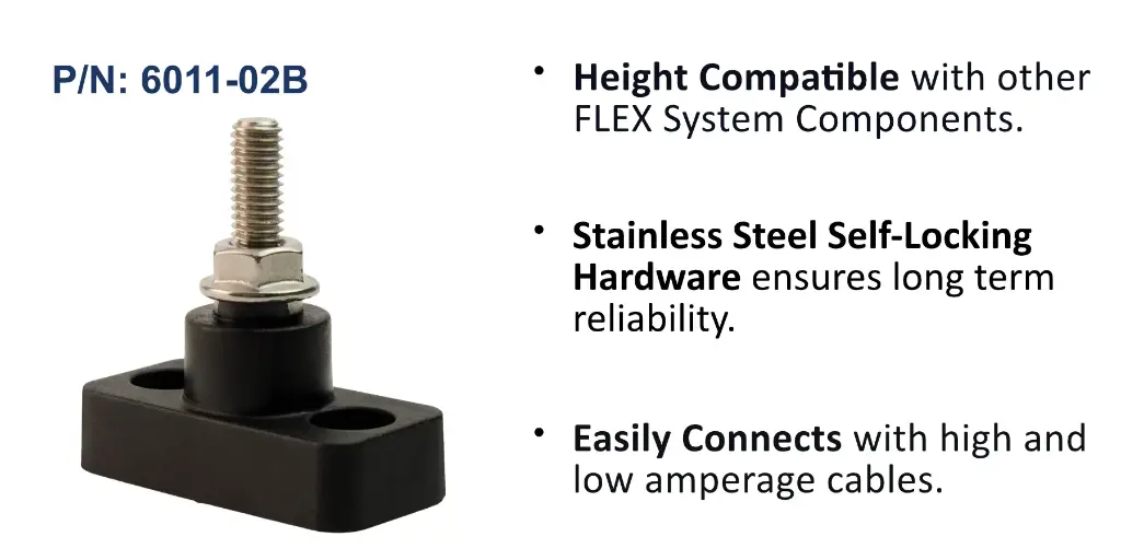PowerPost M6 (1/4") Stud, Bulk Pack
