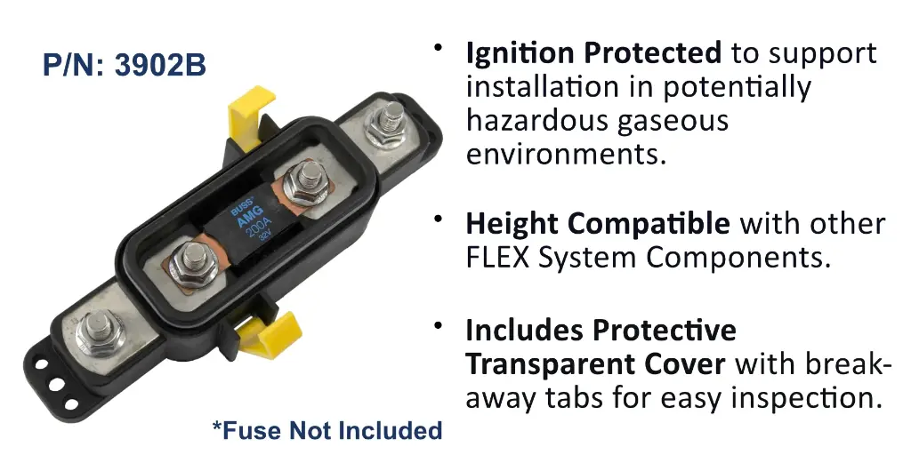 Sealed AMG / MEGA Fuse Block, Bulk Pack 