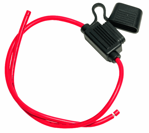 Fuse Holder Inline ATO 18" Long 12 AWG Red Wire