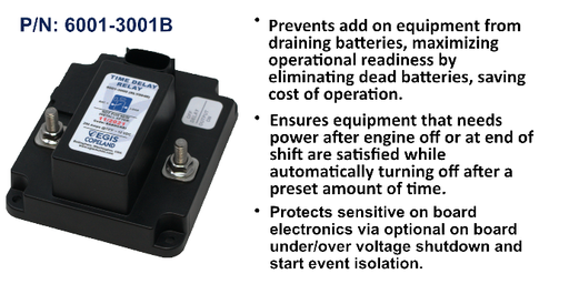 [6001-3001B] 200 A Time Delay Relay (TDR), Top Hat Replacement, Bulk Pack