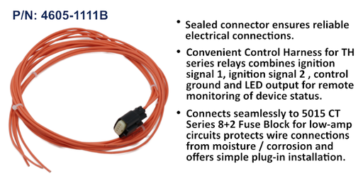 [4605-1111B] 8+2 Harness, Cir 1-4, 5-5-5-5 ft