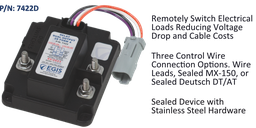 [7422D] TH3 - Dual Relay, 2x 80 Amp - 12V - Deutsch Conn, Bulk Pack
