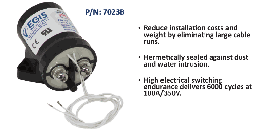 [7023B] Sealed Contactor, 100A/12 V Side Mount, Bulk Pack