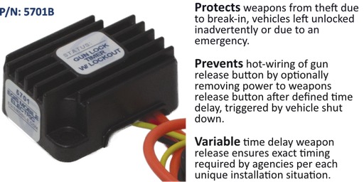 [5701B] PT2 - Advanced Gun Lock Timer with Lockout, Bulk