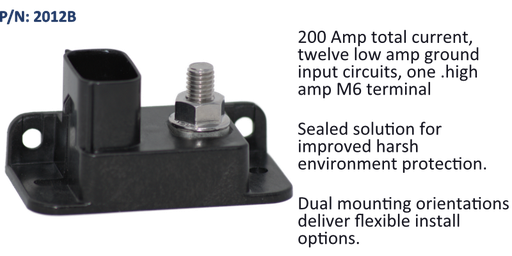 [2012B] Busbar Sealed 12 Position M8 - Bulk