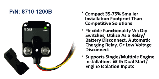 [8710-1200B] XD Single - Flex Relay/ACR/LVD - Tinned Wires, Bulk Pack