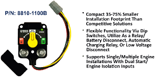 [8810-1100B] XD Single - Flex Relay/ACR/LVD w/Knob - DTM Conn, Bulk Pack