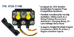 [8720-1110B] XD Dual - Flex Relay/ACR/LVD w/Knob - Tinned Wires, Bulk Pack