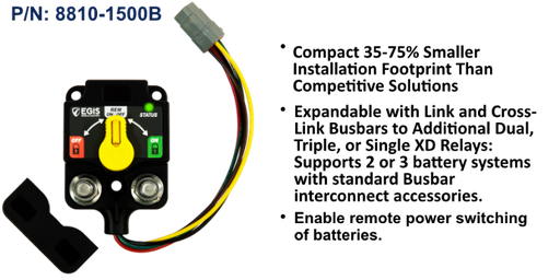 [8810-1500B] XD Single Flex 2 (Relay) w/Knobs - 6P DTM Conn