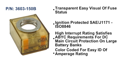 [3603-150B] MRBF Terminal Fuse - 150A, Bulk Pack